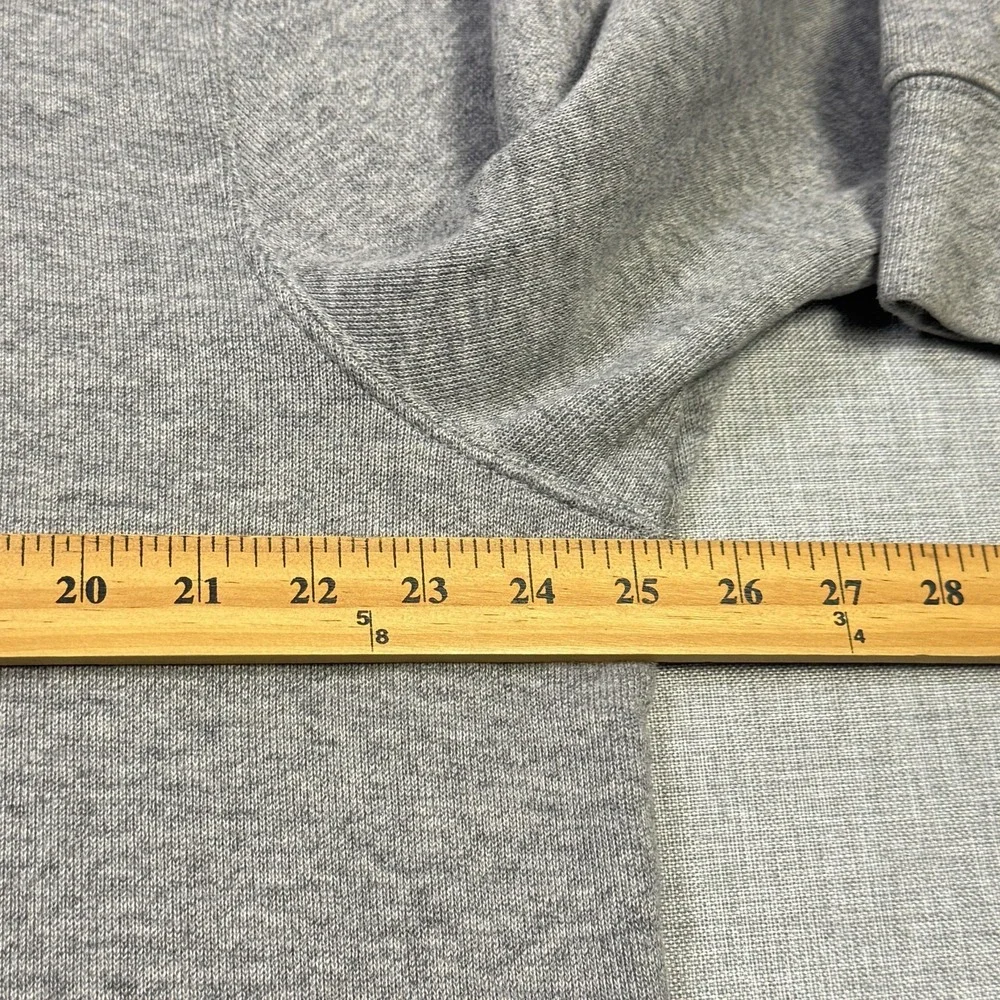 Polo Ralph Lauren 1/4 Zip Sweater Pullover Mens XL Gray Cotton Logo Tight-Knit